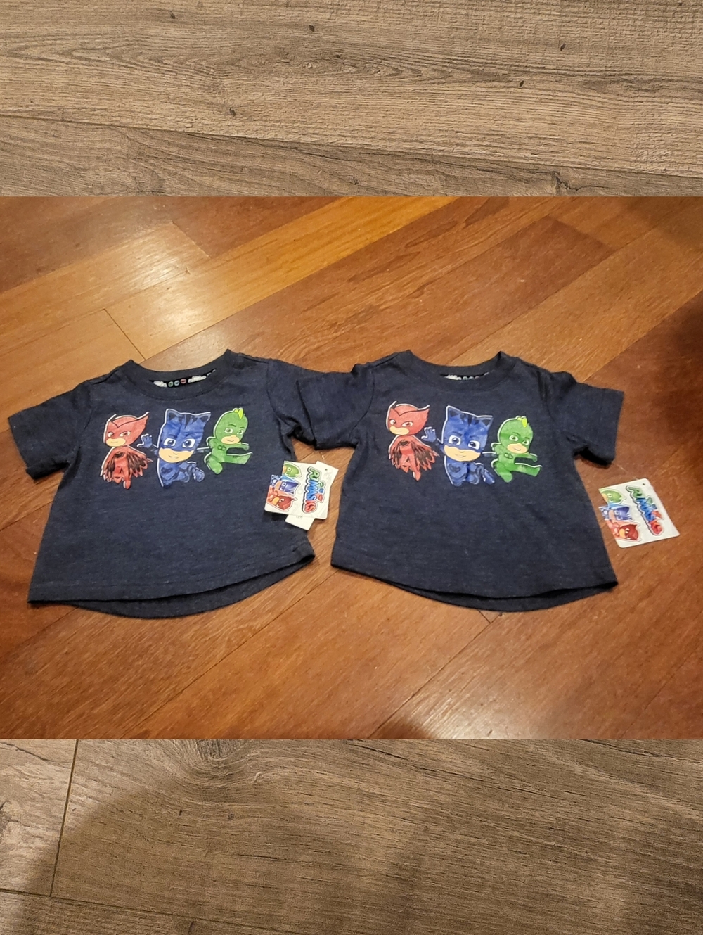 Nwt Disney pj masks twins matching baby girl owlette gekko catboy shirts 12mos